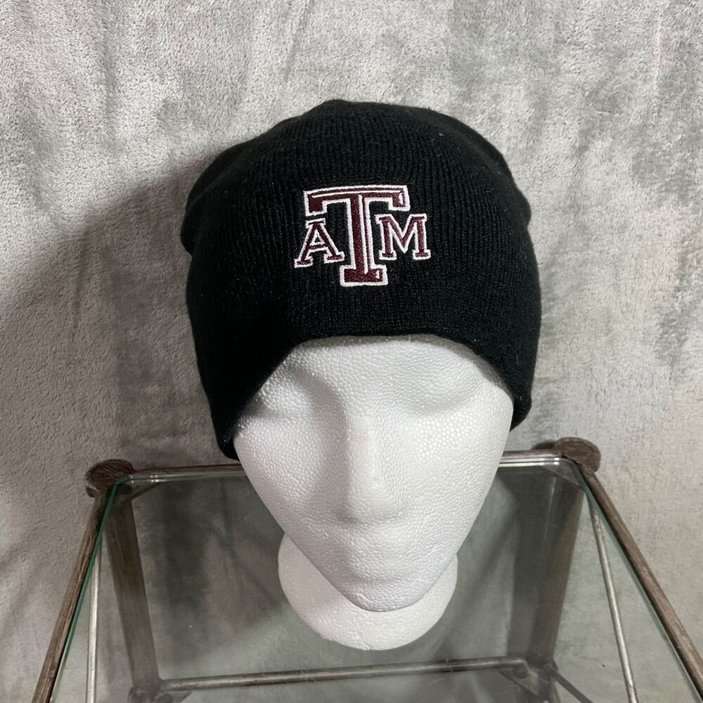 Captivating Headwear Texas A&M Aggies Adult knit Beanie Black OSFM embroidered